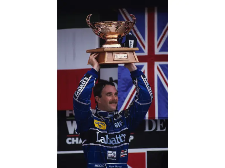 Mexican Grand Prix Hermanos Rodriguez Circuit Mexico City 1992
Podium Nigel Mansell Williams FW14B wins the race, Riccardo Patrese Williams FW14B  is 2nd and Michael Schumacher Benetton-Ford B192 3rd
© Formula One Pictures / Picture by John Townsend. Office tele (+36)26 322 826 mobile (+36) 70 776 9682. UK Mobile +44 7747 862606 www.f1pictures.com.
Vat Number 221 9053 92
 
 
