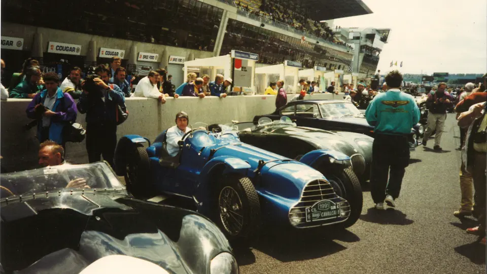 In fast company at Le Mans, 1991.