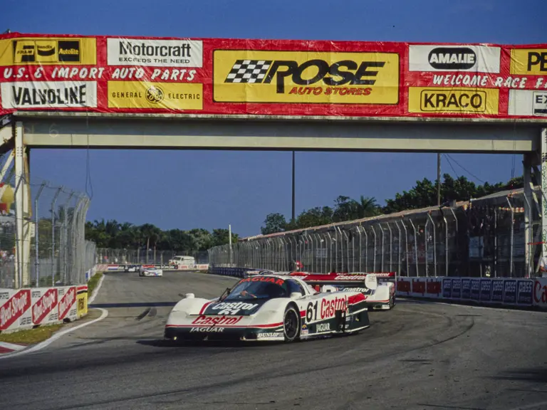 The 1988 Miami 3 Hours was the second race outing for chassis TWR-J12C-388, where it finished 6th.