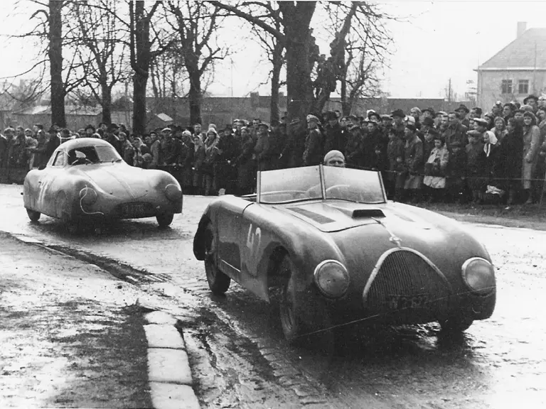 Korneuburg road race, Austria, April 6, 1952.