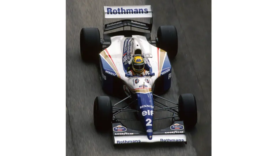 Ayrton Senna at the 1994 San Marino Grand Prix. This image is for reference purposes only.
