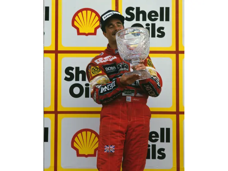 British Grand Prix  Silverstone, England, 1987
Podium Nigel Mansell Williams FW11b wins the race, Nelson Piquet Williams FW 11B  is 2nd and Ayrton Senna Lotus 99T is 3rd
© Formula One Pictures / Picture by John Townsend. Office tele (+36)26 322 826 Hungarian mobile (+36) 70 776 9682. UK Mobile +44 7747 862606 www.f1pictures.com.
Vat Number 221 9053 92
 
