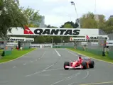 Michael Schumacher (GER) is competing in the first Grand Prix of the year in last year's Ferrari F2001
Australian Grand Prix Practice, Albert Park, Melbourne, 01 March 2002.