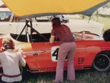 Early owner Ed Parlett racing his Speedster in the 1970s.