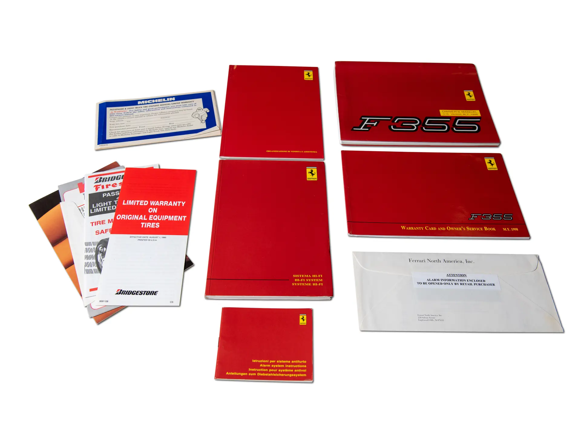 Ferrari F355 オーナーズマニュアル 3冊セット Ferrari F355 オーナーズマニュアル 3冊セット Ferrari F355