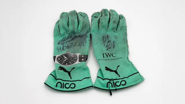 2016 Nico Rosberg Mercedes-AMG Formula 1 Signed Puma Gloves