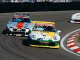 René Snel leads the pack as he rounds a corner at Zandvoort Circuit in May 1998.