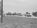 Chassis 003 driven by AJ Foyt and John Cannon leads the eventual third place overall finishing Ferrari 330P driven by John Surtees and Lorenzo Bandini at the 1964 Sebring 12 Hours.