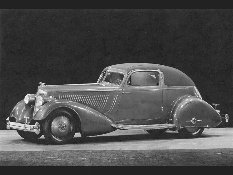 Wonderful Packard factory turntable images of 1106-4 following its 1935 restyling.