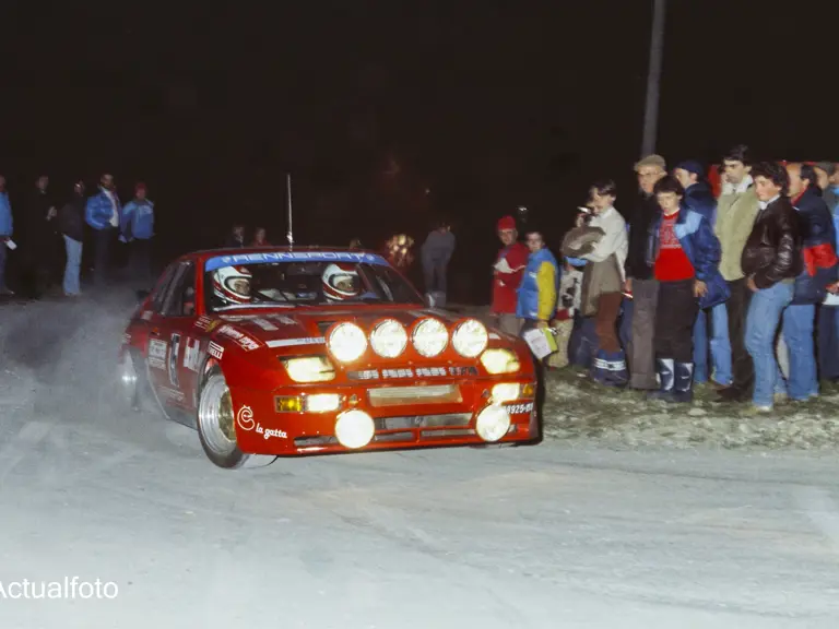 The 924 GTS Clubsport as seen at the 1983 Rally Città di Modena, where it placed 10th overall.