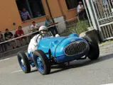 The AGS Panhard at speed on the Vernasca Silver Flag Hill Climb in 2010.
