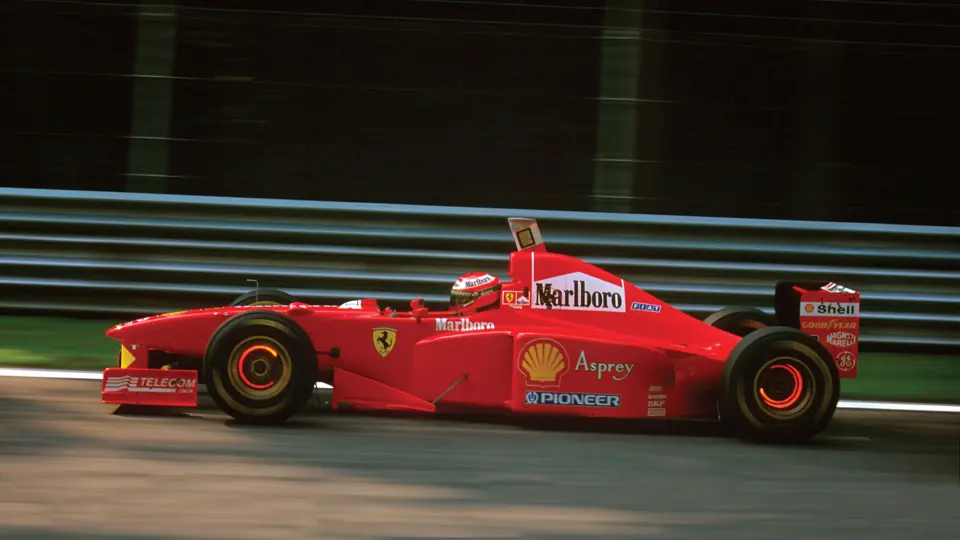 1997 Italian Grand Prix.
Monza, Italy.
5-7 September 1997.
Eddie Irvine (Ferrari F310B) 8th position.
Ref-97 ITA 18.
World  Copyright - LAT Photographic