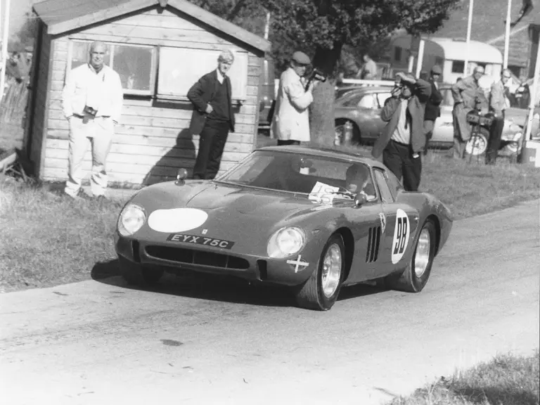 Chassis number 3413 GT at Prescott in 1964.