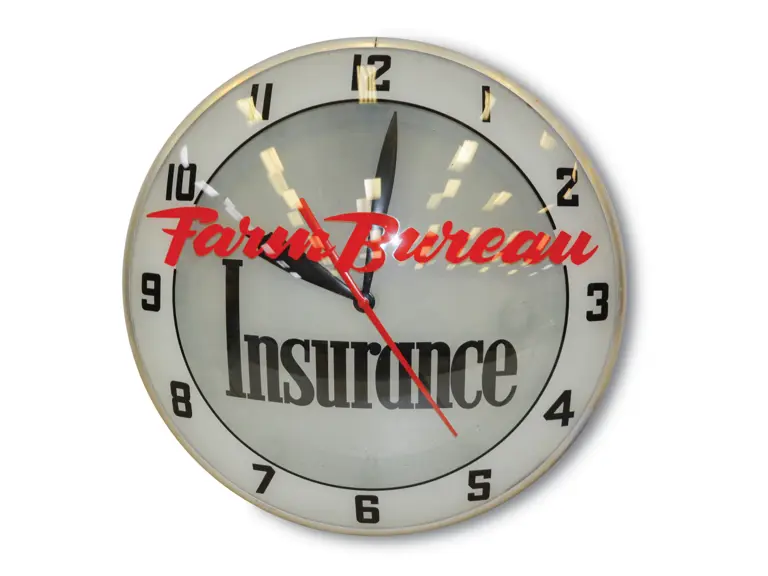 Farm Bureau Insurance Double Bubble Lighted Clock | Auburn Spring 2019 ...