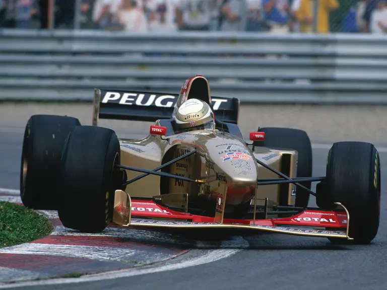 Martin Brundle at the 1996 Canadian Grand Prix where he finished 6th overall.