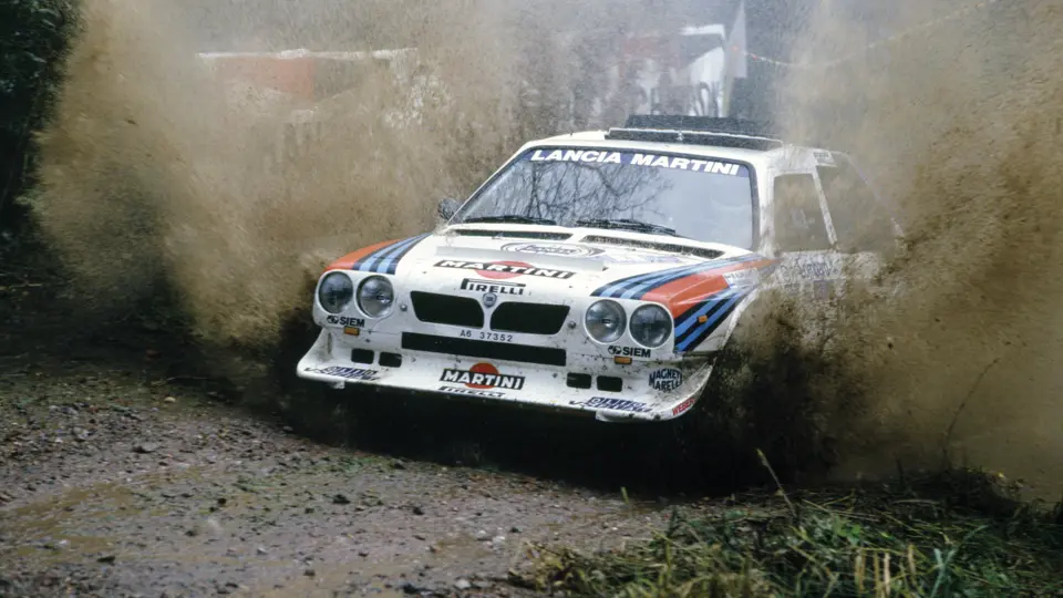 Henri Toivonen en route to an overall win at the 1985 Lombard RAC Rally.