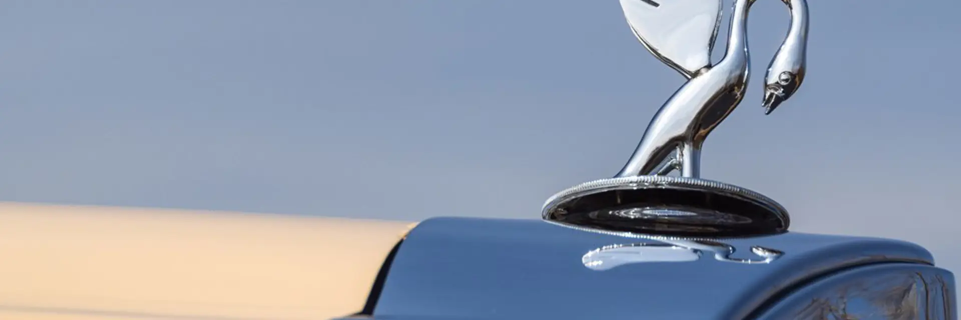 Hood ornament on 1932 Packard 900 Coupe Roadster offered at RM Auctions Auburn Spring live auction 2019