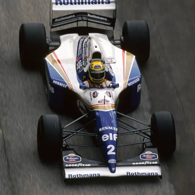 A.セナ 「ファイナルコーナー」1994年ウィリアムズ　中津達リトグラフ A.セナ 「ファイナルコーナー」1994年ウィリアムズ 中津達リトグラフ