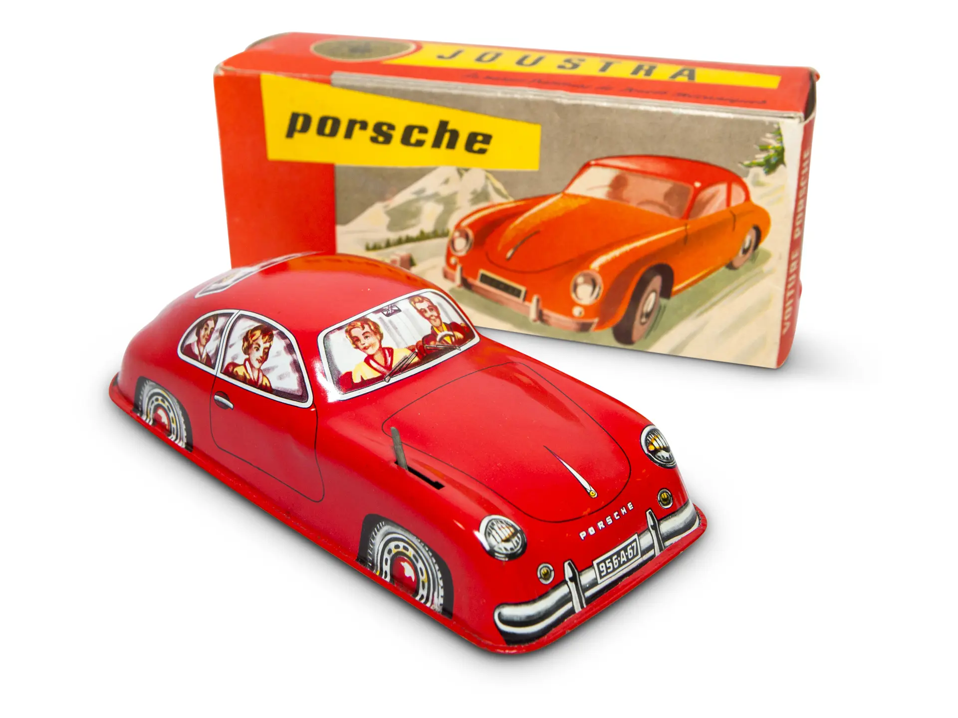 ポルシェ 356 ミニカー 1/32 TuWa Tin car Porsche 356 A Tin Toy by Joustra, No. 2032, with Good Box | A