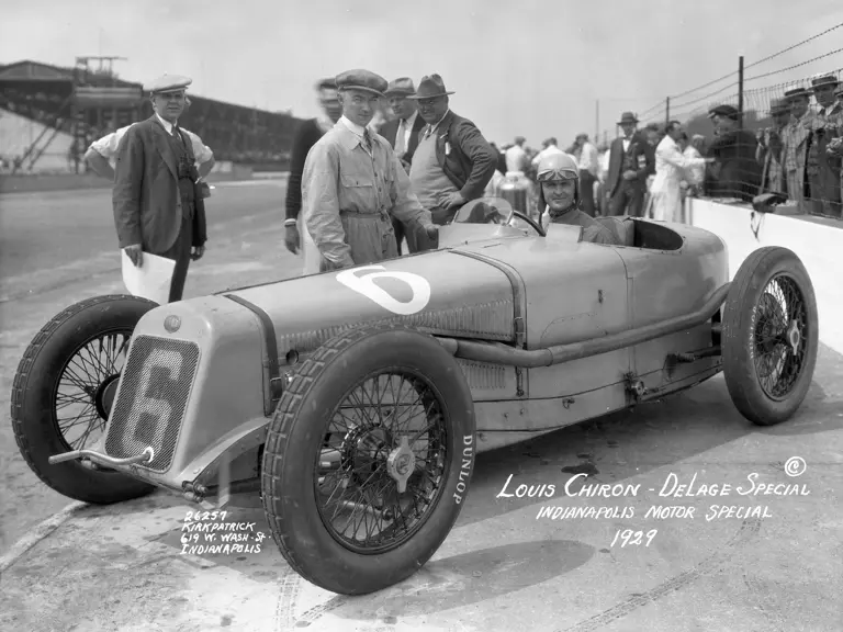 At the hands of Louis Chiron, the #6 Delage would finish 7th overall at the 1929 Indianapolis 500.