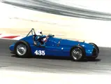 Sam Mann at the wheel at Laguna Seca.