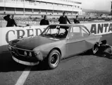 The 3.0 CSL is checked over during winter testing at Paul Ricard in 1971.