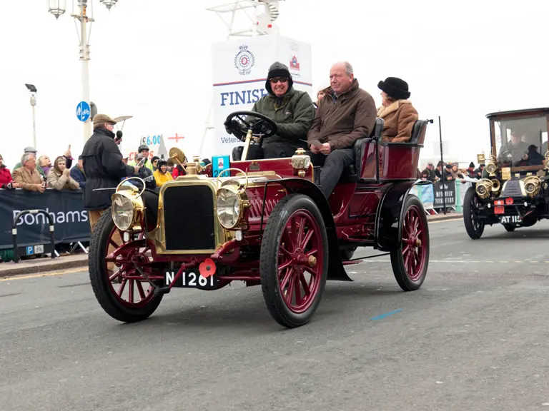The Clément completes another London to Brighton run as it is pictured here on Madeira Drive in 2018.