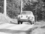 Joginder Singh behind the wheel of the 911 S during the 1969 Internationale Semperit Rally.