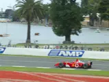 Michael Schumacher (GER) Ferrari F2001 races past the Albert Park Marina.
Australian Grand Prix Practice, Albert Park, Melbourne, 1 March 2002.