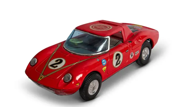 Ferrari 250 LM Battery-Operated Tin Toy by Asahi | Open Roads
