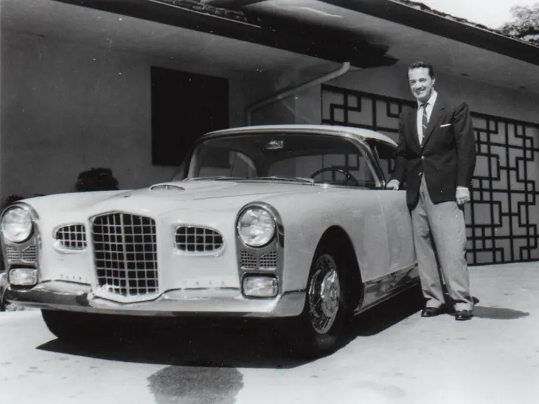 Original owner, Edward Ashley, with car on September 8, 1956.