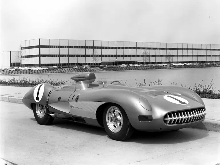 Period photo of the Chevrolet Corvette SS at the GM Technical Center in Warren, Michigan.