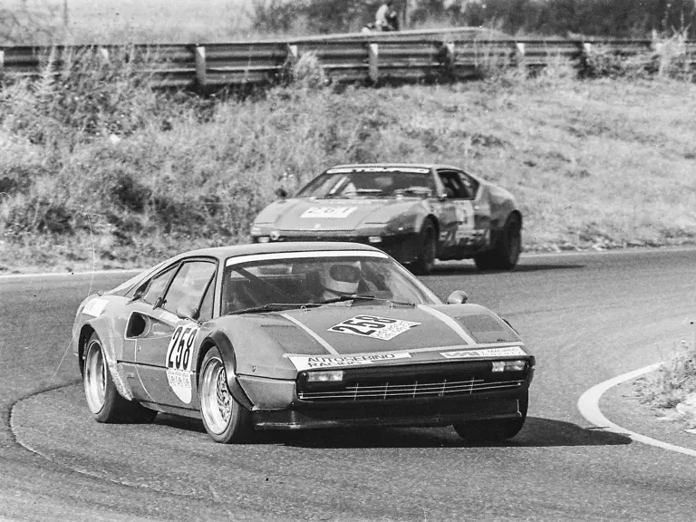 Chassis 18855 captured here at the Magione Circuit where Carlo Facetti drove to victory in the Group 4 class on 20 August 1978.