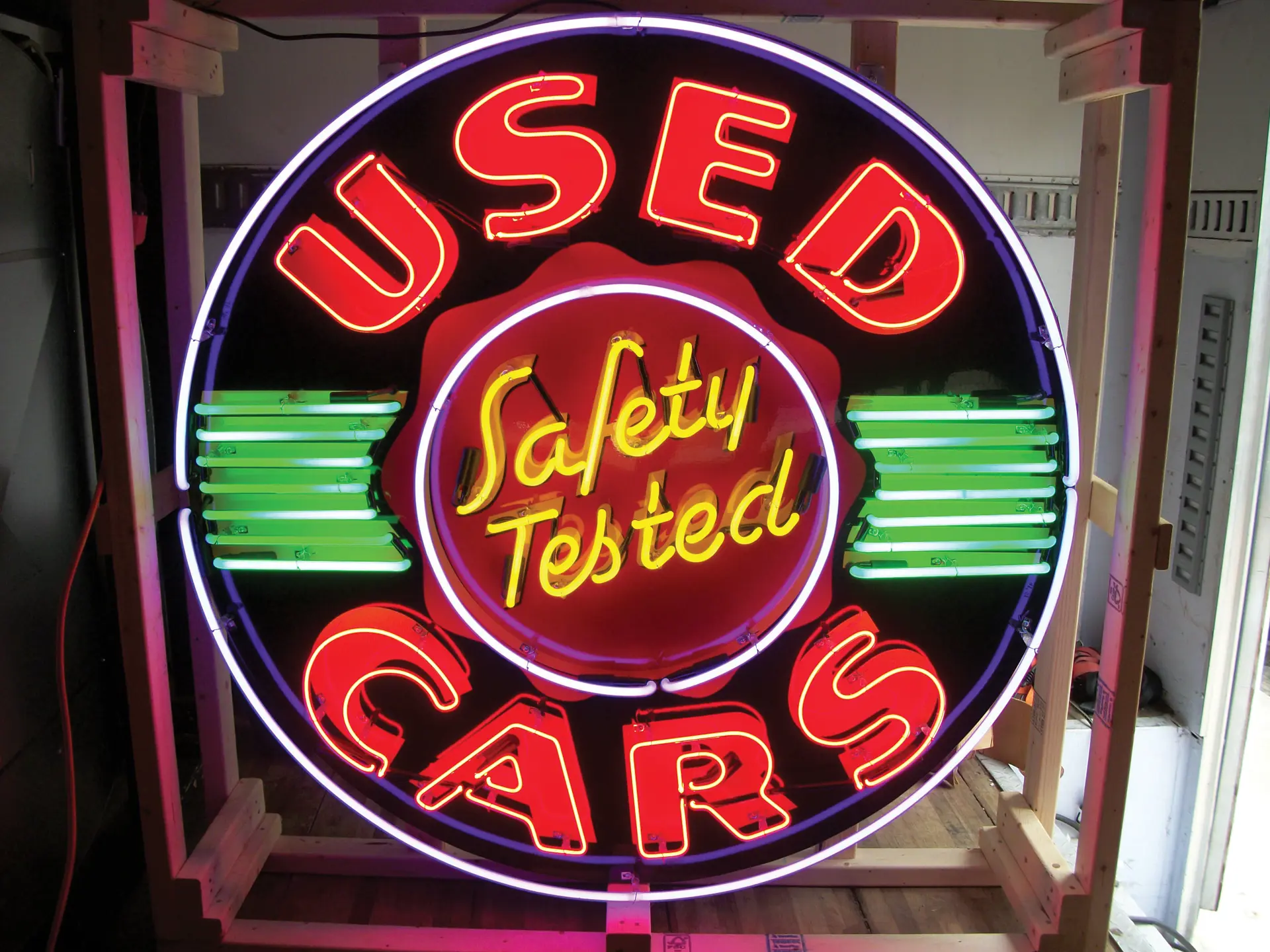 Safety Tested Used Cars Neon SIgn | Auburn Fall 2014 | RM Sotheby's