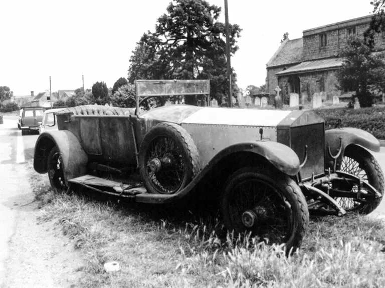 The Rolls-Royce is pictured in the 1970s, likely before its first restoration.

