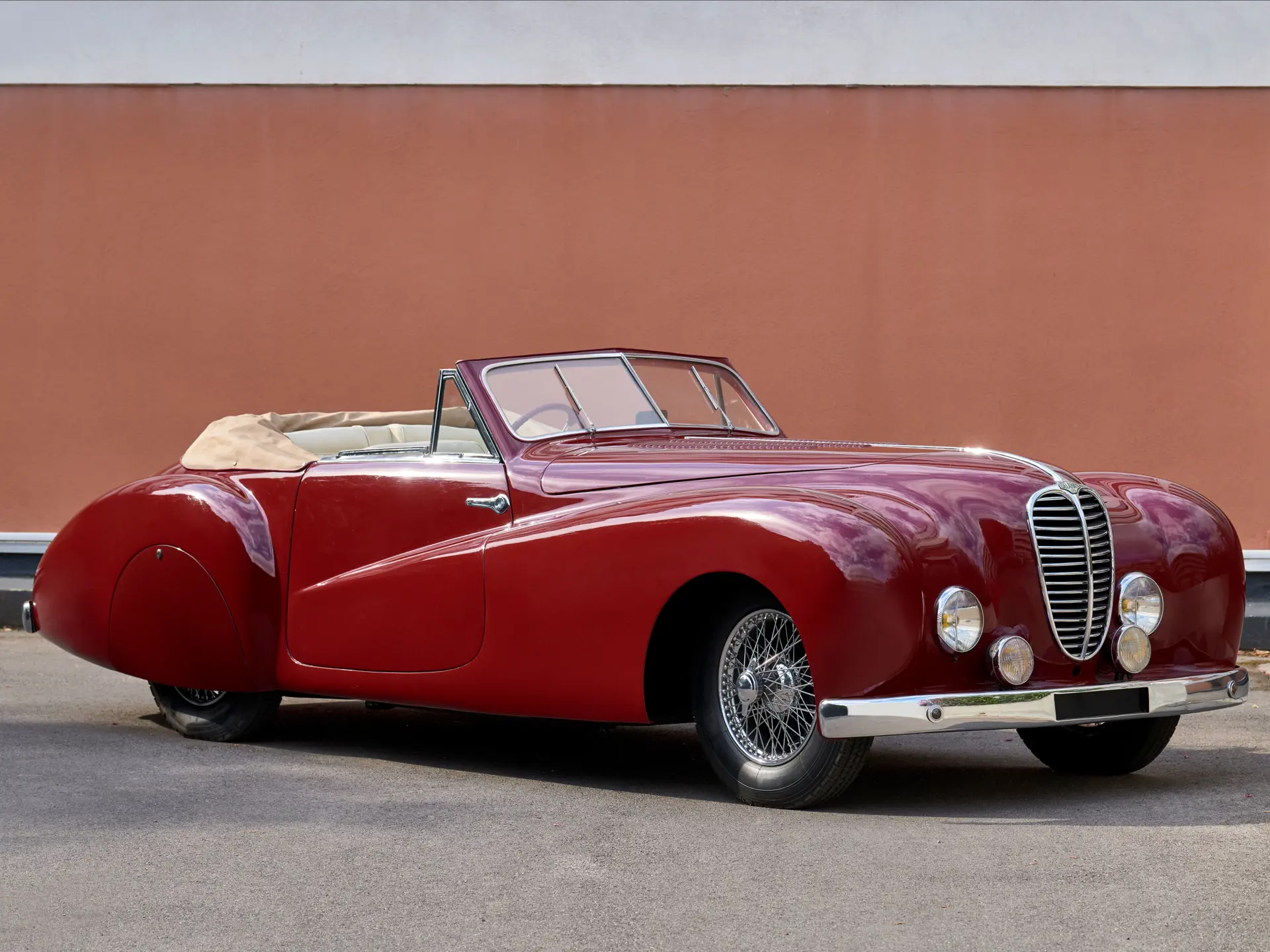 Voiture Delahaye Type 135 MS Cabriolet 1948 a vendre