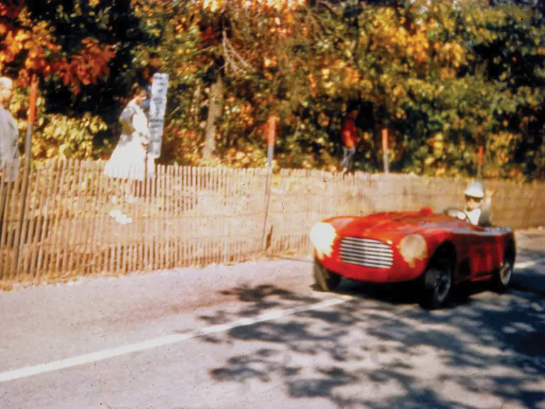 The current owner behind the wheel of his Siata in the late 1950’s.