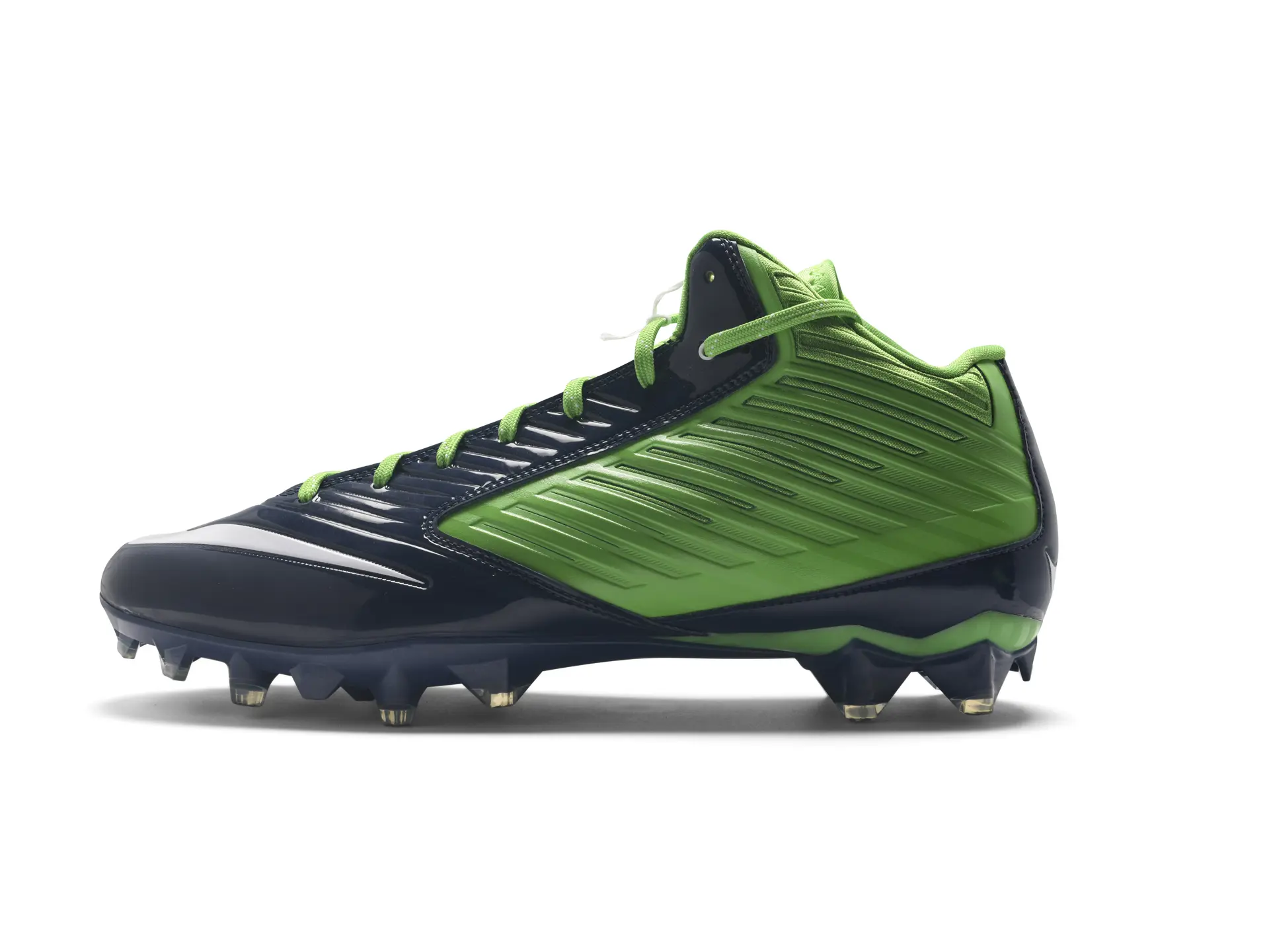 Nike Vapor Speed 3/4 TD PF Mean Green / Navy Russell Wilson Signed