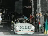 Chassis 573 passes a checkpoint at the 1979 Rallye du Valli.
