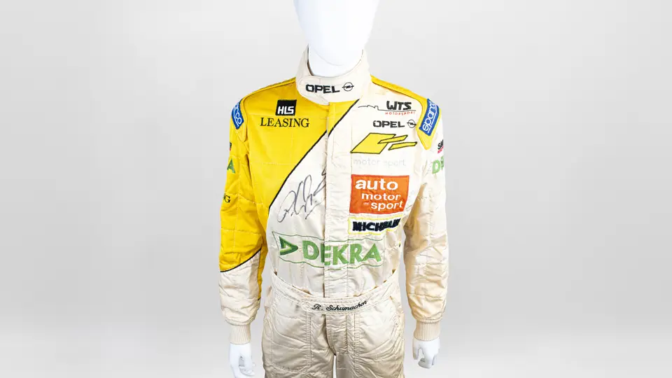 1993 Ralf Schumacher WTS Formula 3 Sparco Signed Racing Suit