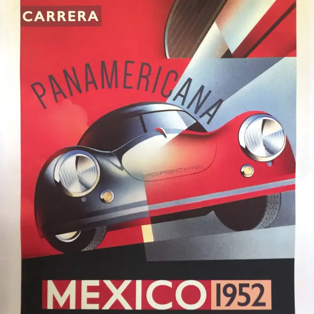 Carrera Panamericana, Mexico 1952 Poster by Alain Lévesque | The