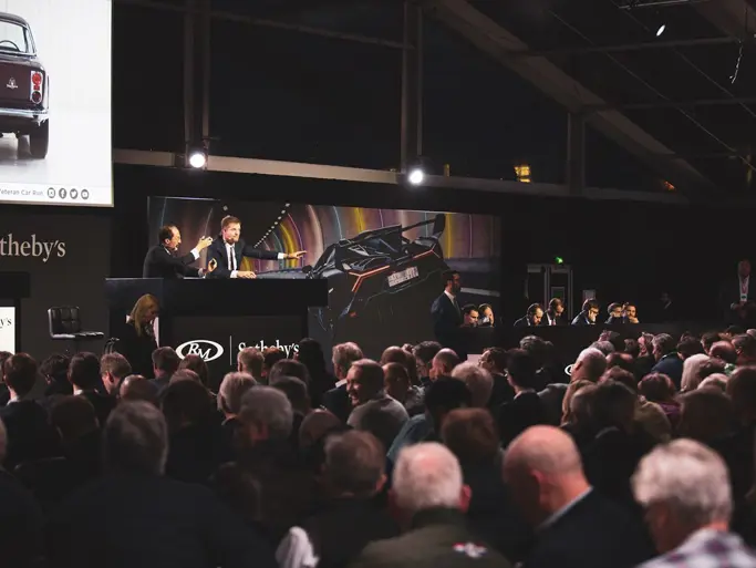 Auction room during RM Sothebys Paris live auction 2020