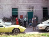 The Miura as seen in Cremona, Italy with Mrs. Weber’s family and Mr. Weber’s Porsche 911, circa 1975.