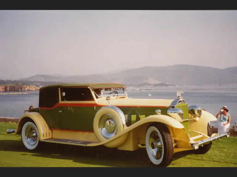 The Packard at the Pebble Beach Concours in 1993.