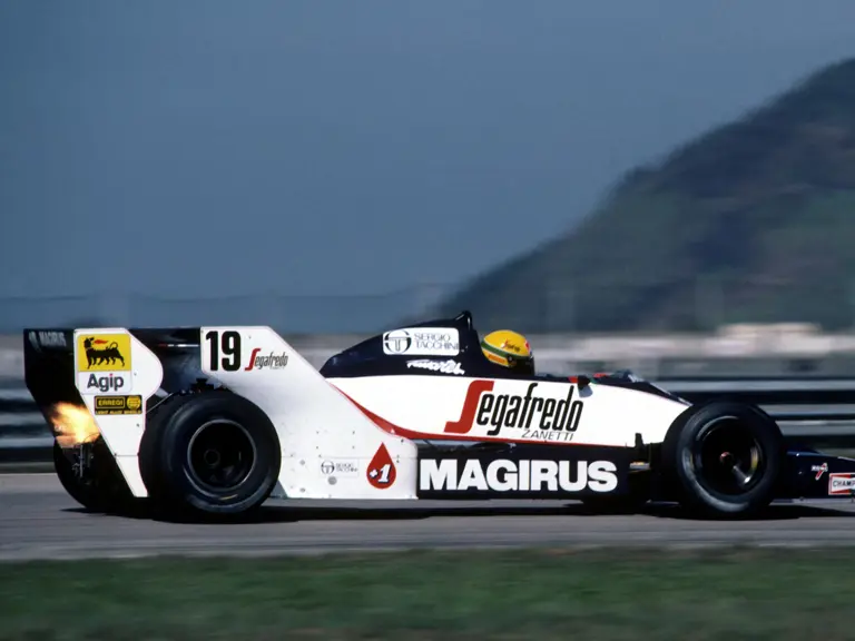 A lick of flame from the exhaust of the turbocharged 1.5-litre four-cylinder Hart engine.