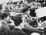 King Alfonso XIII of Spain driving his Hispano-Suiza H6 to victory at the 1921 race La Cuesta de las Perdices outside of Madrid.