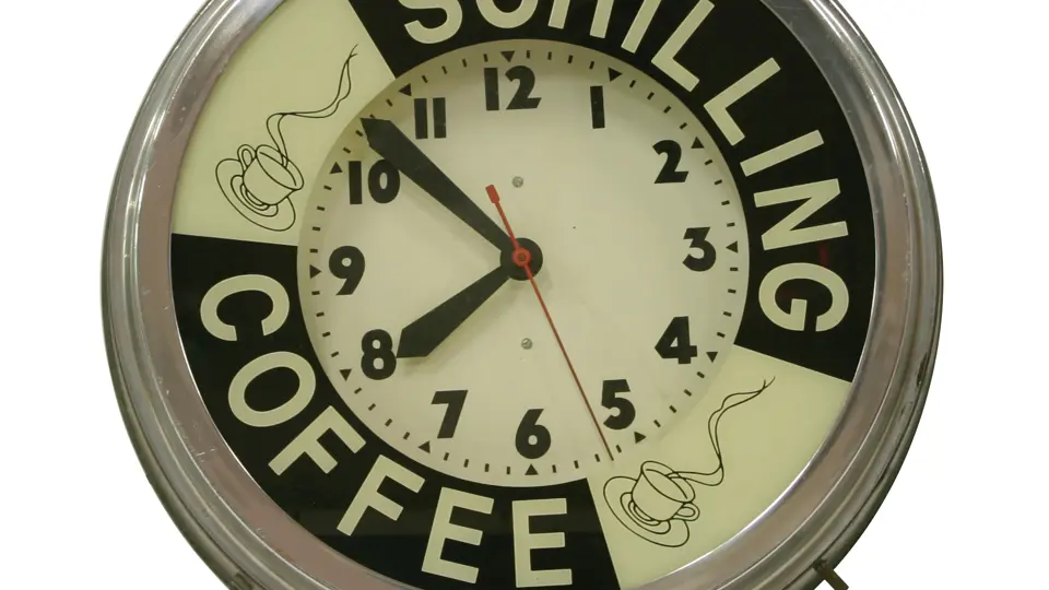 Schilling Coffee Neon Clock | The Dingman Ford Collection | RM