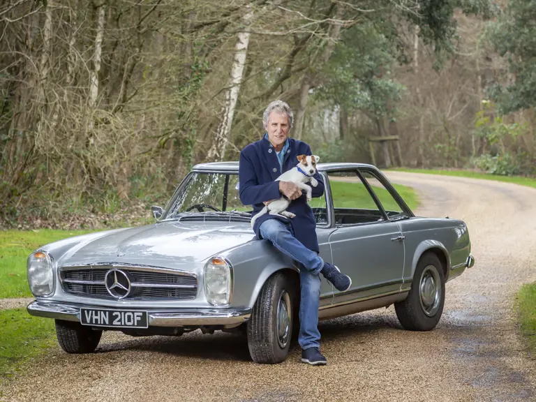 Dire Straits bassist and co-founder John Illsley has owned this Mercedes-Benz since 2014. Pictured here in 2019.