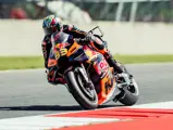 Brad Binder and the KTM RC16 at the 2023 Grand Primeio d'Italia Oakley where the pair set the top-speed record in MotoGP.