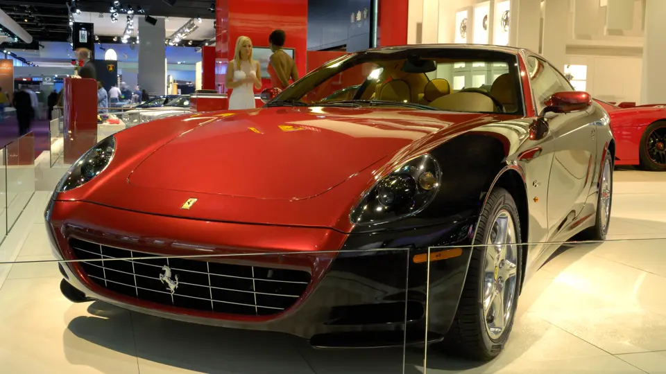 The Ferrari 612 Scaglietti ‘Bicolore Detroit’ at the 2006 North American International Auto Show in Detroit, MI. The Ferrari 612 Scaglietti ‘Bicolore Detroit’ at the 2006 North American International Auto Show in Detroit, MI.